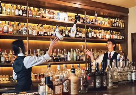 BAR FOLIAGE フレアバーテンディング — ボトルワーク